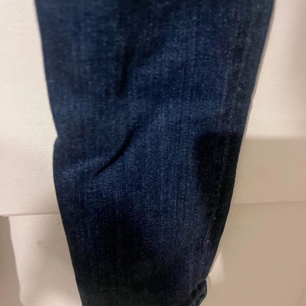 Agolde Dark Blue High-Rise Skinny Jeans - Picture 9 of 10